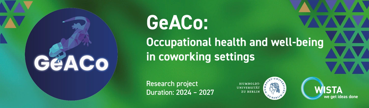 Research project GeACo: Occupational health and well-being in coworking settings